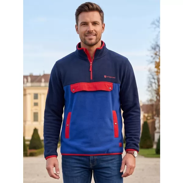  Fleece-Sweatshirt für Herren ALTISPORT GARM BLAU 