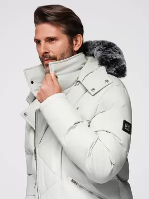 Jacke OMBRE OM-JAHP-0252 HELLGRAU