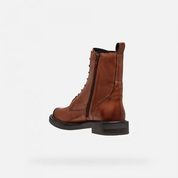  Damen-Stiefeletten GEOX SERILDA HELLBRAUN 