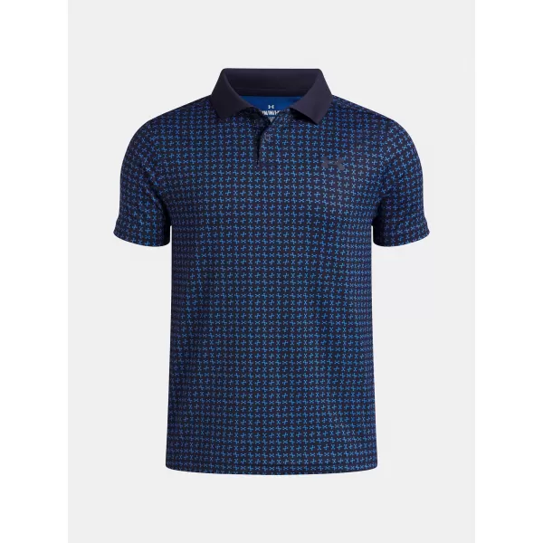  T-Shirt für Jungen UNDER ARMOUR UA MATCHPLAY PRINTED POLO 1377349-411 BLAU 