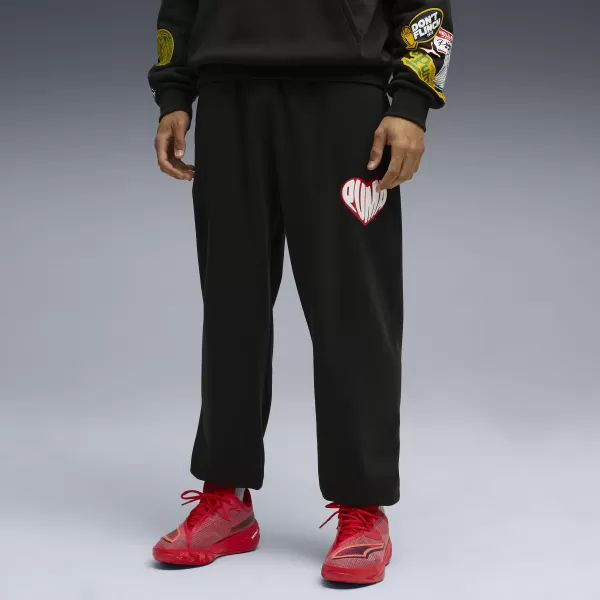  Herren-Jogginghose PUMA HOOPERHOTLINE SWEATPANT 63283402 PUMA SCHWARZ 