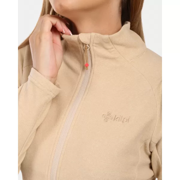  Fleece-Sweatshirt für Damen KILPI GLAMER-W ZL0210KI BEIGE 