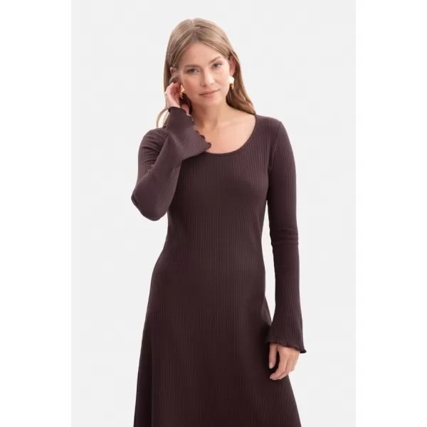  Kleid BEWEAR B308 DUNKLE SCHOKOLADE 