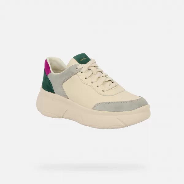  Damen-Sneaker GEOX NEBULA 2.0 X G009657 CREMIG 
