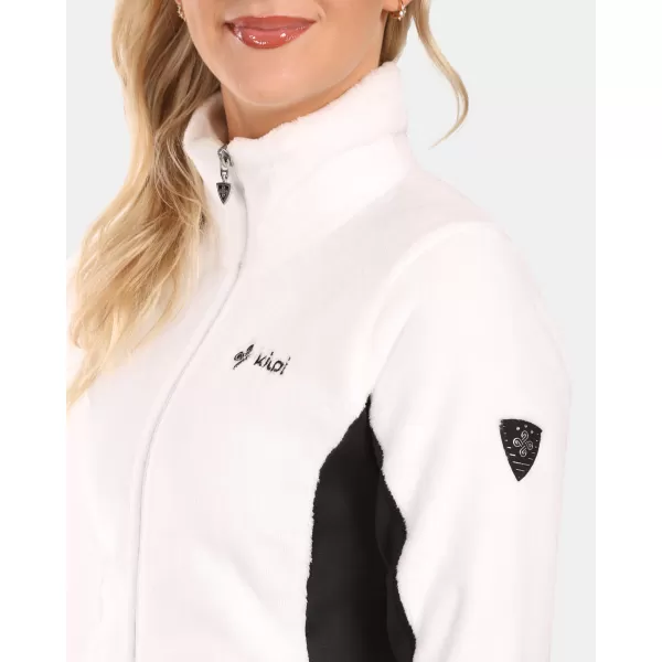  Fleece-Sweatshirt für Damen KILPI SKATHI-W ZL0206KI WEIß 