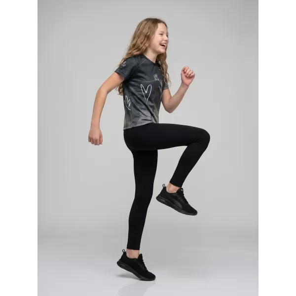  Funktionaler t -Shirt -Prämie von Kindern ALTISPORT VOJ/ALK083TR01 SCHWARZ UND WEIß 