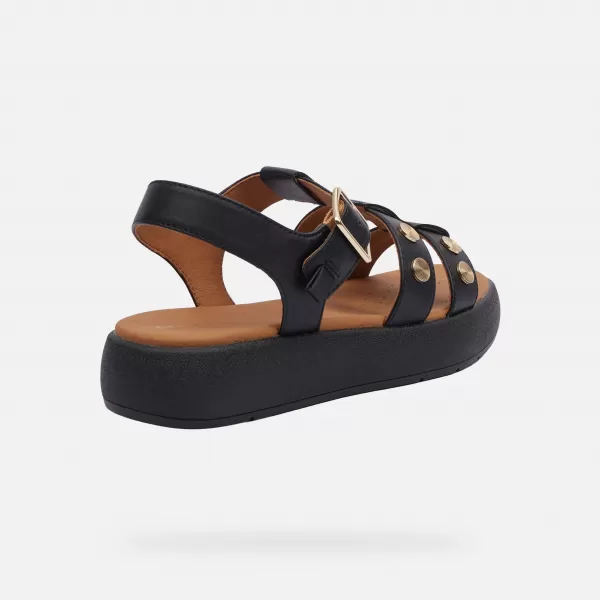  Damensandalen GEOX CAMALEI G000986 SCHWARZ 