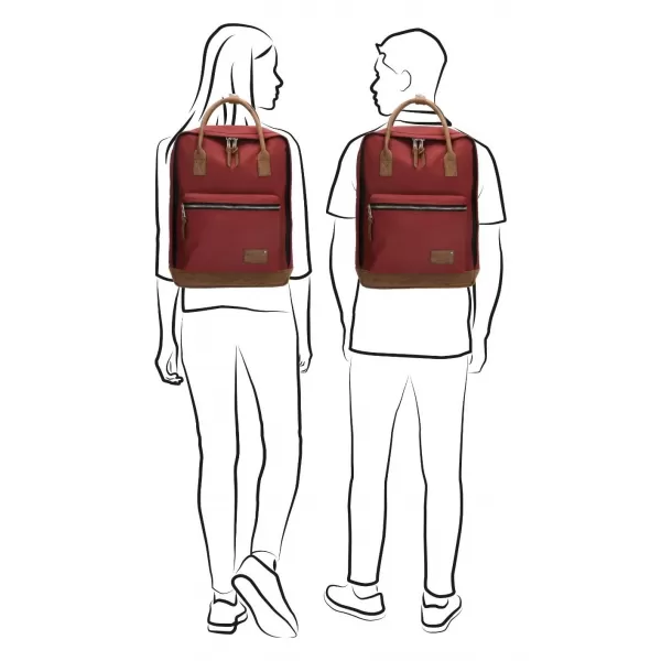  Rucksack ENRICO BENETTI SANTIAGO NOTEBOOK BACKPACK 17 L BURGUND 