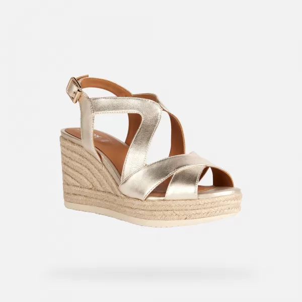  Damensandalen GEOX PONZA GOLDEN 