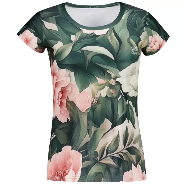  Damen Freizeitshirt Premium ALTISPORT VOJ/ALW097TR06 ROSA BLÜTEN 