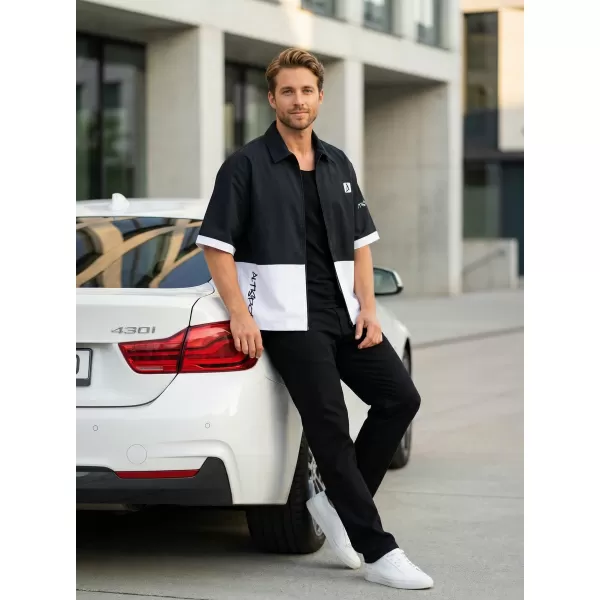  Premium-Shirt für Herren ALTISPORT VOJ/ALM051KOS01 SCHWARZ UND WEIß 