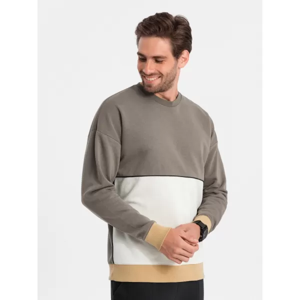  Herren-Sweatshirt OMBRE B1673 KHAKI 