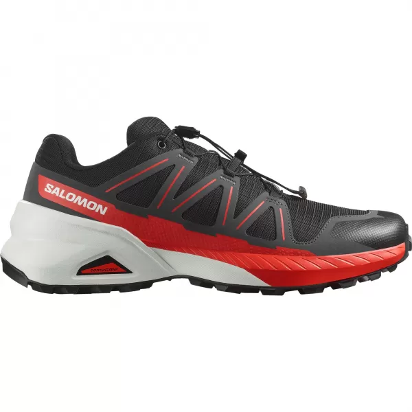  Herrenschuhe SALOMON SPEEDCROSS PEAK SCHWARZ/ASPHALT/FEUERROT 