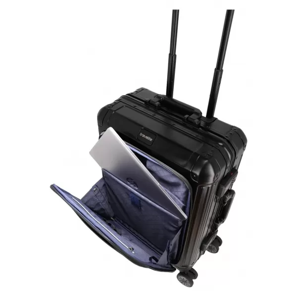  Koffer TRAVELITE NEXT 4W S FRONT POCKET SCHWARZ 