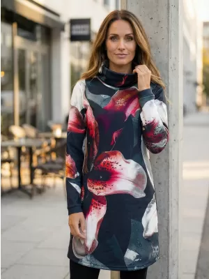 Erweitertes Premium-Sweatshirt für Damen ALTISPORT VOJ/ALW117MI06 LILIENDUNKEL