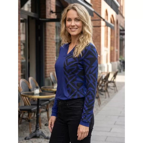  Damen-T-Shirt KIXMI VIVIANE DUNKELBLAU 