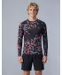 Hochwertiges funktionelles Kompressionsshirt für Herren ALTISPORT VOJ/ALM108TR03 SCHWARZ-ORANGE
