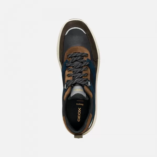  Herren-Sneaker GEOX SPHERICA 4X4 B ABX G011290 DUNKELBRAUN 