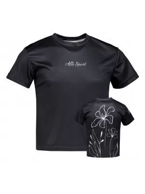 Funktionaler t -Shirt -Prämie von Kindern ALTISPORT VOJ/ALK075TR01 SCHWARZ