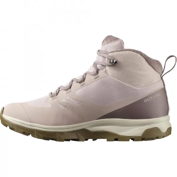  Damenschuhe SALOMON OUTSNAP WATERPROOF W ÄTHER/EISEN/KOJOTENBRAUN 