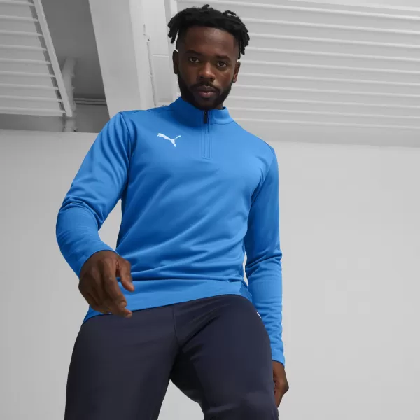  Hemd PUMA TEAMGOAL TRAINING 1/4 ZIP TO 658629_02 ELEKTRISCHE BLAUE LIMONADE/WEIß/TEAM ROYAL 