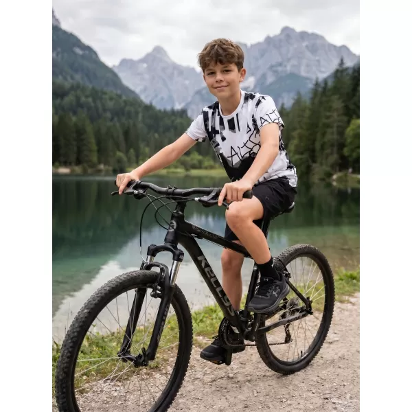  Funktionaler t -Shirt -Prämie von Kindern ALTISPORT VOJ/ALK076TR01 WEIß -UND -SCHWARZ 