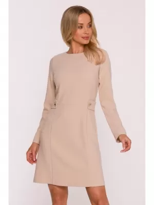 Kleid STYLOVE S419 BEIGE