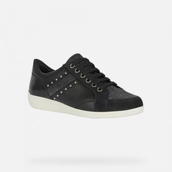  Damen-Sneaker GEOX MYRIA SCHWARZ 