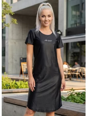 Damen erweitert T -Shirt Premium ALTISPORT VOJ/ALW075SAT02 SCHWARZ