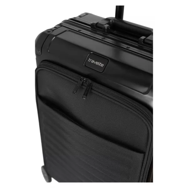  Koffer TRAVELITE NEXT 4W S FRONT POCKET SCHWARZ 