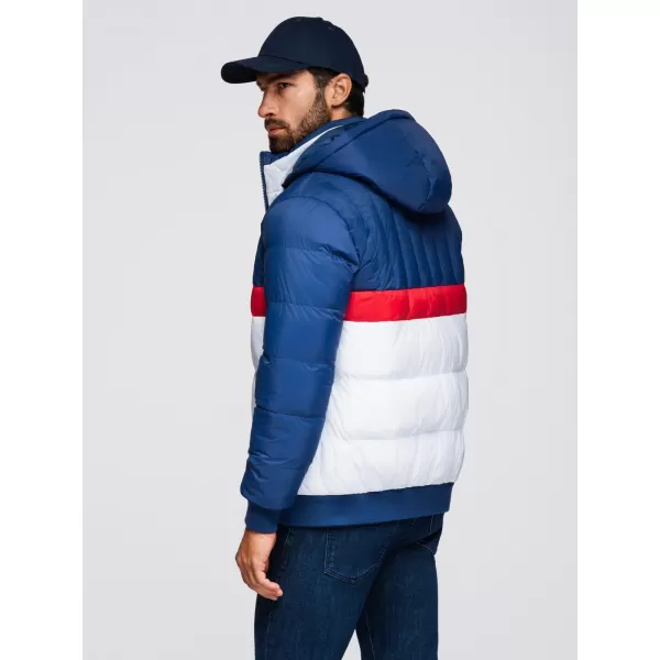  Jacke OMBRE OM-JALP-0296 BLAU UND WEIß 