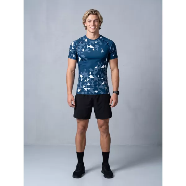 Funktionelle Kompression von Männern t -Shirt Premium ALTISPORT VOJ/ALM108TR04 MARINE-WEIß 