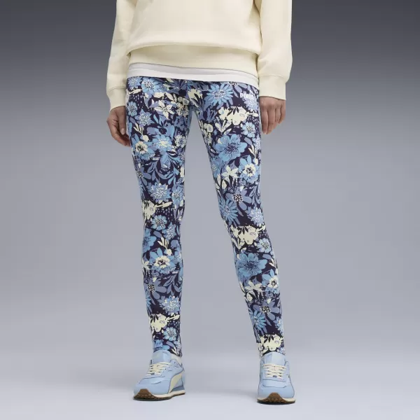  Leggings für Damen PUMA ESS NATURE 2 0 AOP LEGGINGS 68808034 KÜHLES BLAU 
