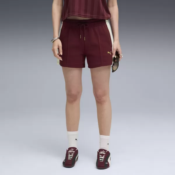  Damenshorts PUMA T7 PINTUCK SHORTS 4' 63213996 RUBY SHIMMER 