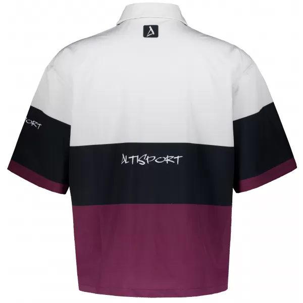  Premium-Herrenhemd ALTISPORT VOJ/ALM051KOS01 BURGUND 