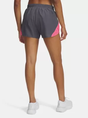 Damen-Shorts UNDER ARMOUR UA FLY BY 3 SHORTS 1382438-027 GRAU