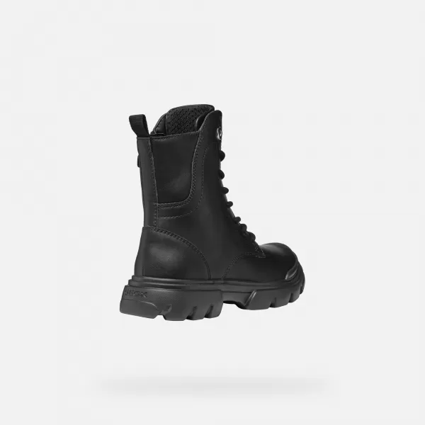  Stiefeletten für Mädchen GEOX JUNETTE J56HVB000BCC9999 SCHWARZ 