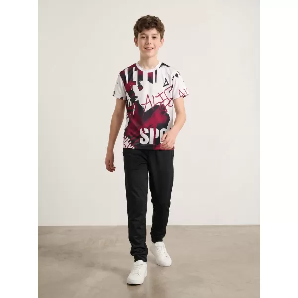  Funktionaler t -Shirt -Prämie von Kindern ALTISPORT VOJ/ALK076TR01 WEIß/WEIN 