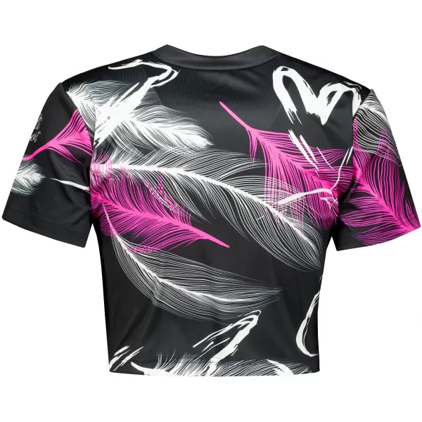  Premium-Crop-Top für Damen ALTISPORT VOJ/ALW001TR07 SCHWARZ ROSA 