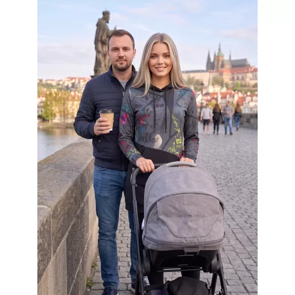  Damen-Sweatshirt KIXMI VONITA DUNKELGRAU 