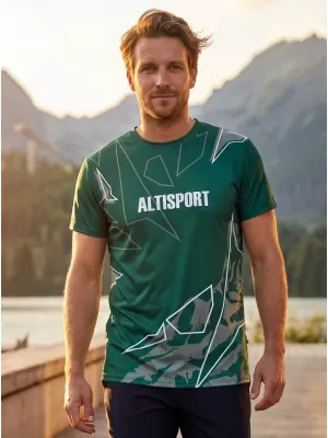 Herren Freizeithemd Premium ALTISPORT VOJ/ALM123TR06 DUNKELGRÜN