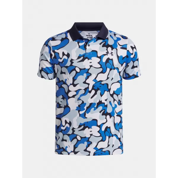  T-Shirt für Jungen UNDER ARMOUR UA MATCHPLAY PRINTED POLO 1377349-412 BLAU 