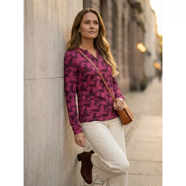  Damen-T-Shirt ALTISPORT GINA BURGUND 