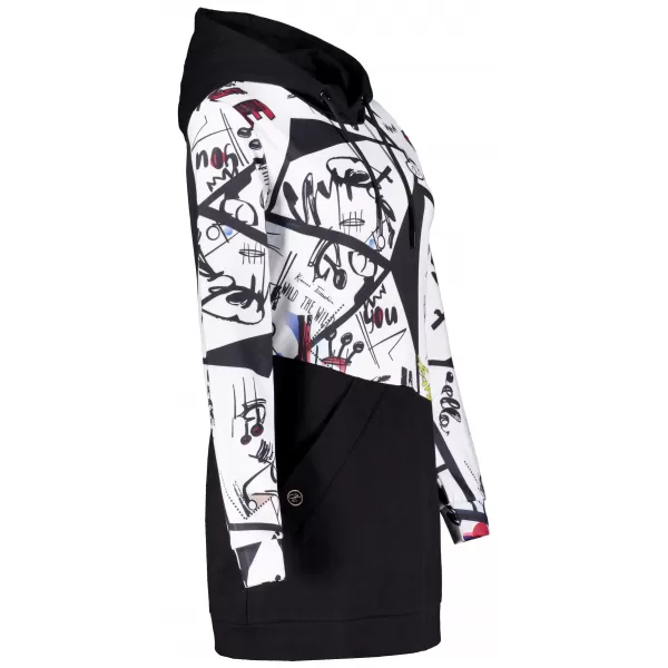  Damen-Sweatshirt KIXMI VONITA SCHWARZ/WEIß 