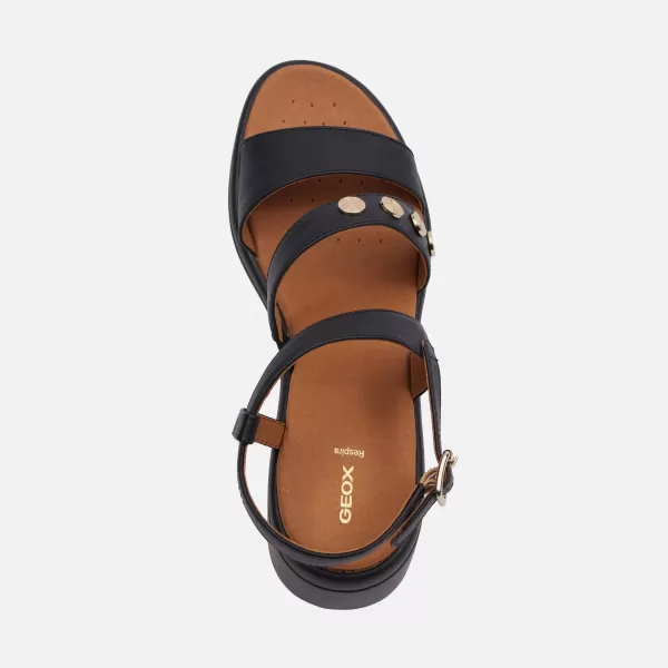  Damensandalen GEOX MELICONIA G000972 SCHWARZ 
