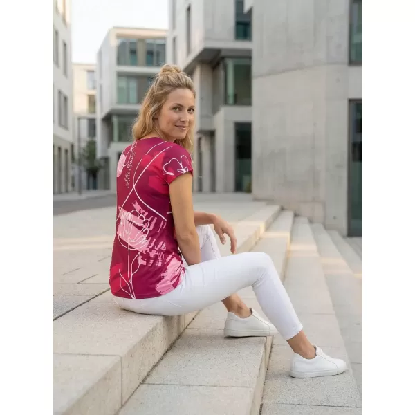  Damen Freizeitshirt Premium ALTISPORT VOJ/ALW120TR06 FUCHSIE 