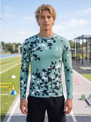 Hochwertiges funktionelles Kompressionsshirt für Herren ALTISPORT VOJ/ALM108TR03 MILITÄR