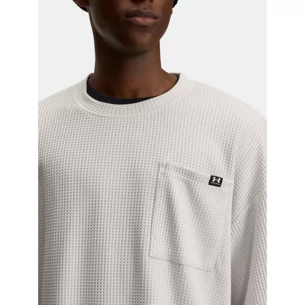 Herren-T-Shirt UNDER ARMOUR UA RIVAL WAFFLE CREW 1383106-110 WEIß 