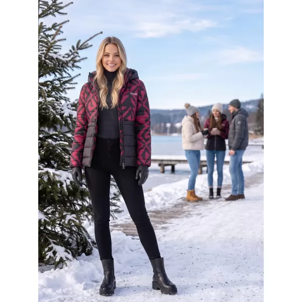  Damenjacke KIXMI VERONICA SCHWARZ/BURGUND 