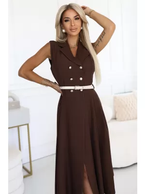 Kleid NUMOCO 596-4 SCHOKOLADE